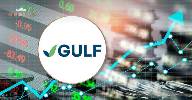ภาพโฆษณาและประกาศอัตราดอกเบี้ยหุ้นกู้ GULF