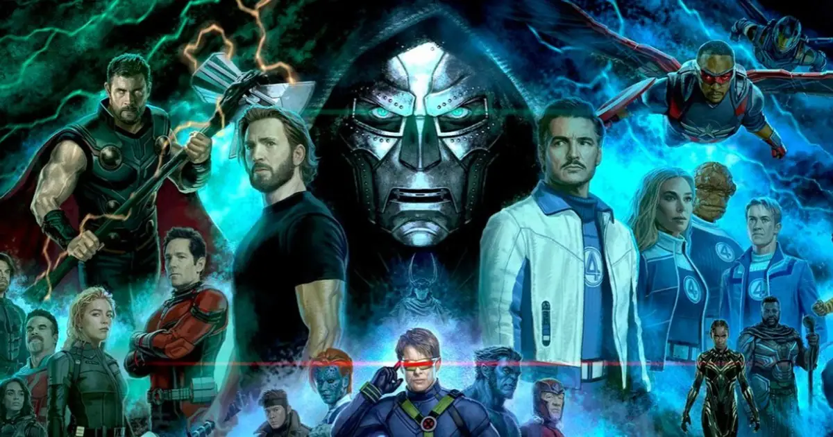 นักกีฬาเบสบอลมองท้องฟ้าสีเขียวและโลโก้ Avengers ในทีเซอร์พิเศษ